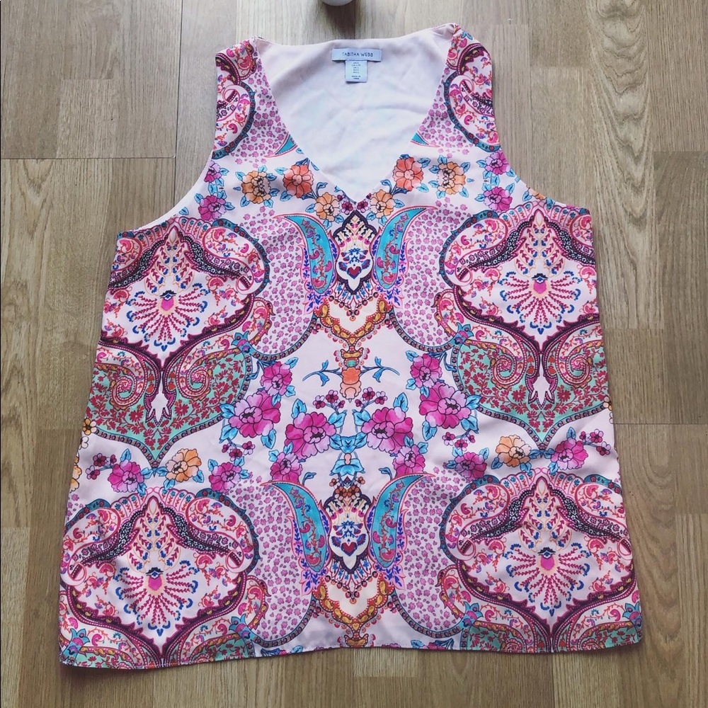 Tabitha Webb Boho Patterned Sleeveless Top